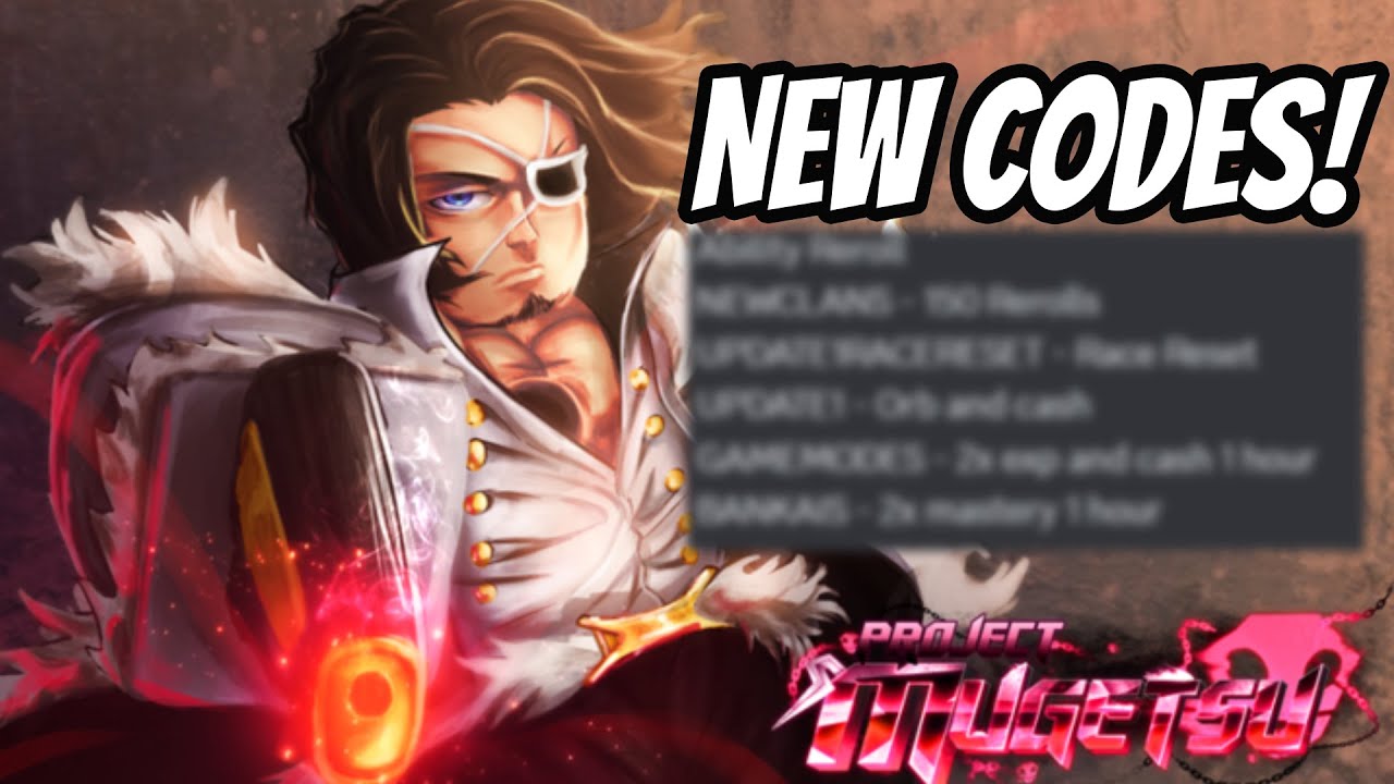 Project Mugetsu Update 1 All New Codes Youtube