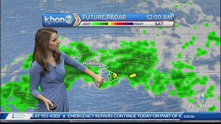 Strong and gusty winds, with an increase in showers statewide beginning Friday