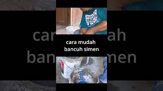 Cara mudah bancuh simen #fyp #malaysia #viral #diy #construction #simen #concrete