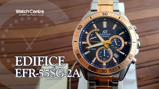 Edifice EFR-552SG-2A Blue Chronograph & Rose Gold Touch - Best Men's Gift Watch