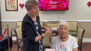 Valentine’s VIP Pamper Party with Margaret King and our Assisted Living Residents