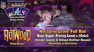 Rotwood Early Access - Nocturne Grove [Bow Super Frenzy 4] Solo Run (Imbued Owlitzer)