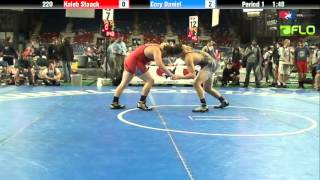 Junior 220 - Kaleb Staack (Iowa) vs. Cory Daniel (Maryland)