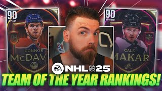 RANKING THE NHL 25 TEAM OF THE YEAR PLAYERS!