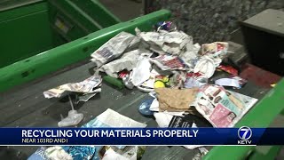 Local recycling facility shows what happens when recycling is picked up from street curbs