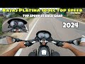 Bajaj Platina 100cc 2024 Top Speed⚡️🚀/ Top speed In Each Gear #topspeed