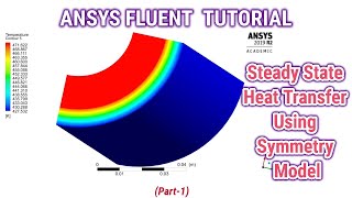 ANSYS Fluent Tutorial | Steady State Heat Transfer Through Composite Cylinder Using Symmetry Model