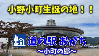 【道の駅おがち】あきたこまちの由来・小野小町のふるさとへ！日本初・森の中の道の駅