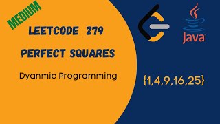 Leetcode Perfect Squares Java Solution | Dynamic Programming
