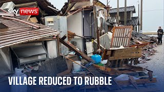 Japan: Villagers pick up the pieces after devastating earthquake