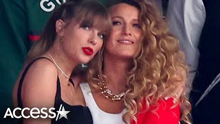 Taylor Swift & Blake Lively Cheer For Travis Kelce At Super Bowl LVIII