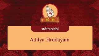 Aditya Hrudayam - Stotra Nidhi