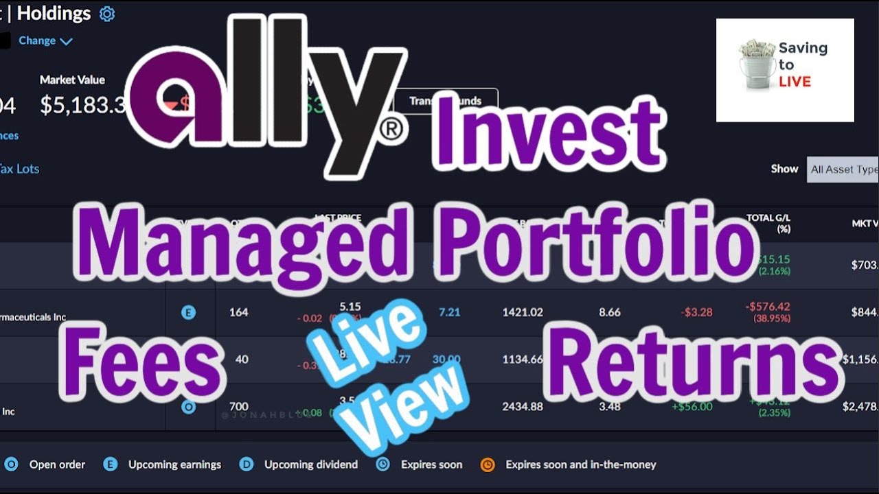 Ally Invest Managed Portfolio | My Portfolio Returns, Ally Invest Fees ...