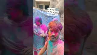 Holi festival celebration 🎉🔥 in Hyderabad