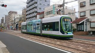 広島電鉄1000形1017号『七夕電車』宇品二丁目～宇品三丁目