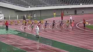 広島県高校総体陸上2013.6.1　男子100m決勝 (100m Dash Men Final)