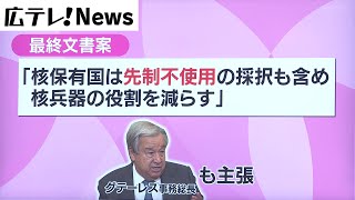 【ＮＰＴ再検討会議】最終合意の行方は…長島解説委員が解説