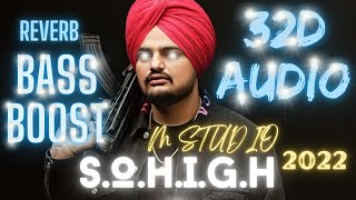 So High | Official Music Video | Sidhu Moose Wala { 32d audio } { bass boost} { reverb } { 2022 }