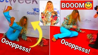 EXCLUSIVE: Baby steps! Tara Reid takes a tumble after stepping out in six-inch killer heels.