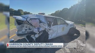 Henderson County patrol vehicle hit in crash after traffic stop
