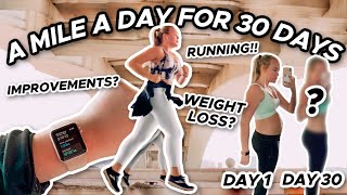 I RAN a MILE for 30 DAYS and here's what happened...