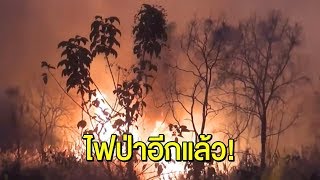 ไฟป่าอุทยานแห่งชาติแม่วะ เสียหาย 8 ไร่ คาดฝีมือชาวบ้านจุดไฟหาของป่า