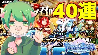 【テリアサーガ】SSRのヒーラーを狙ってガチャ40連引いてみた【実況】