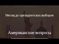 Американские вопросы Месяц до президентских выборов