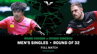 FULL MATCH | Wang Chuqin vs Ovidiu Ionescu | MS R32 | #SaudiSmash 2024