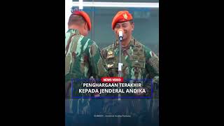 Jenderal Andika Perkasa Diberikan Brevet Komando Terakhir sebelum Purna-tugas dari TNI