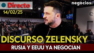 DIRECTO MÚNICH | DISCURSO ZELENSKY: LOS TEMORES DE UCRANIA ANTE LA NEGOCIACIÓN DE PAZ PUTIN-TRUMP