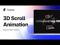 3D Scroll Animation  - Framer Tutorial