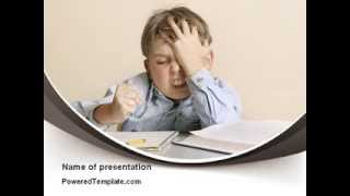 Educational Problems PowerPoint Template by PoweredTemplate.com
