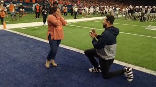 WATCH: Couple who graduated from UTSA gets engaged during Saturday’s game at Alamodome