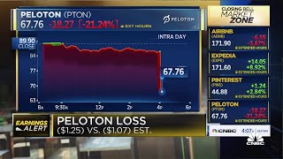 Peloton shares tank after wider-than-expected Q1 loss