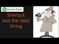 Hackerrank: Sherlock and the Valid String