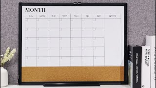 Upgrade Your Space with the QUEENLINK 3-in-1 Calendar Cork Board Combo