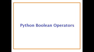 Using Numbers With Boolean Operators | Python Tutorial for Beginners | Python Coding | Learn Python