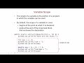 Variable Scope in Java