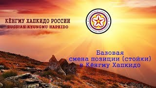 Базовая смена позиции (стойки) в Кёнгму Хапкидо.