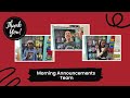 wed. dec. 18 2024 morning announcements