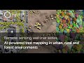 AI powered tree mapping in urban, rural and forest environments