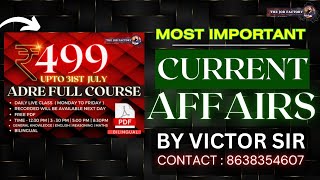 Daily Current Affairs for ADRE 2.0 | Assam Police by Victor Sir
