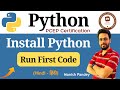 4. Installing Python & First Program | Python PCEP Certification (PCEP-30-02)