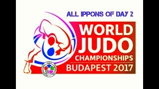 All ippons in day 2 of World Judo Championships Budapest 2017