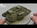 British Heavy Tank Mk.V Male with full interior  for my first WW1 Diorama