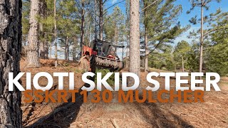 KIOTI Skid Steer | Property Work With the Vmc SSKRT130 Mulcher