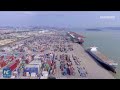 Take a look at China's first fully automated container terminal