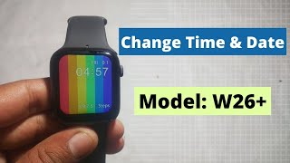 how to change time in w26 plus