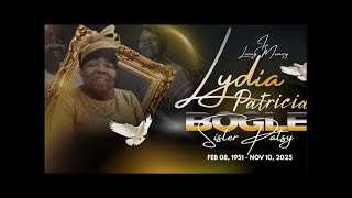 HOMEGOING SERVICE FOR LYDIA PATRICIA BOGLE "SISTER PATSY" 🕊️
